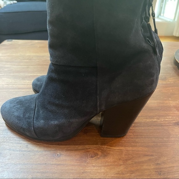 Rag & Bone Blue Suede Bootie 38.5 / 8.5 US - Picture 3 of 13